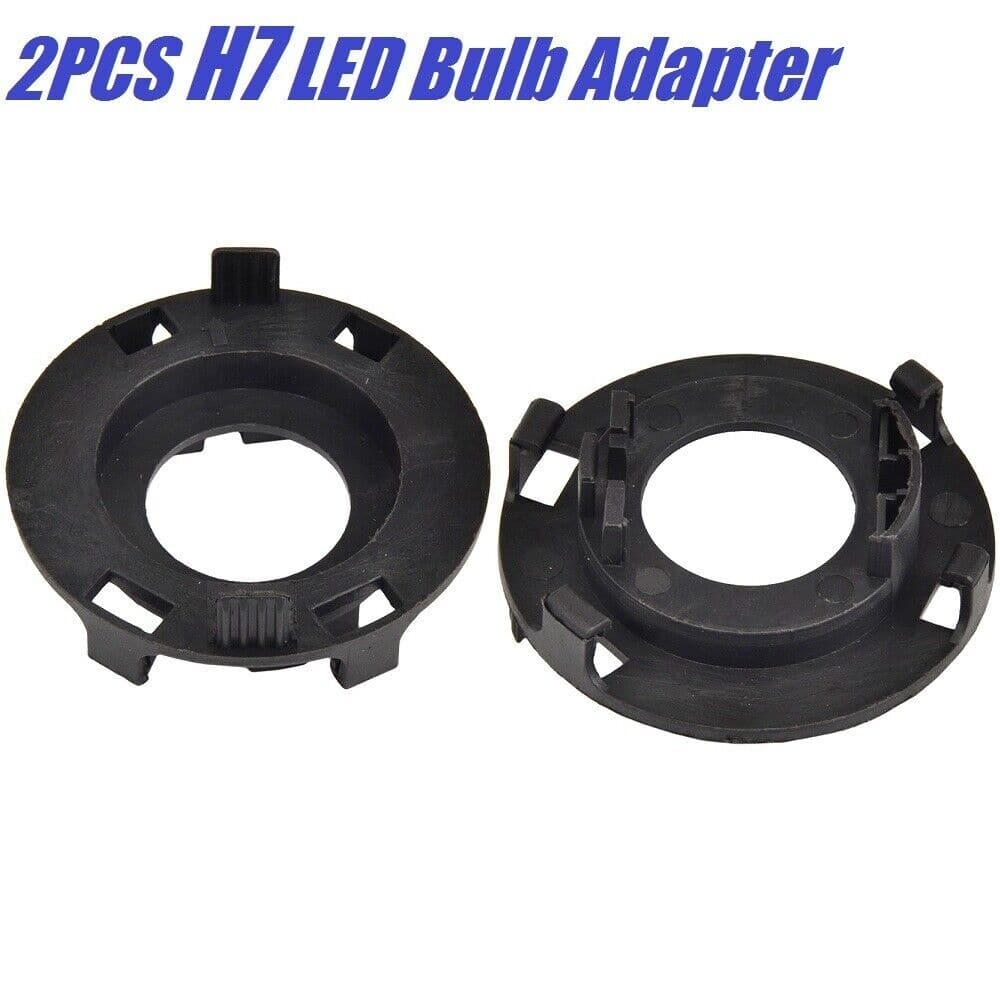 BEVINSEE H7 LED Headlight Bulb Adapter Holder Socket Retainer Clip For