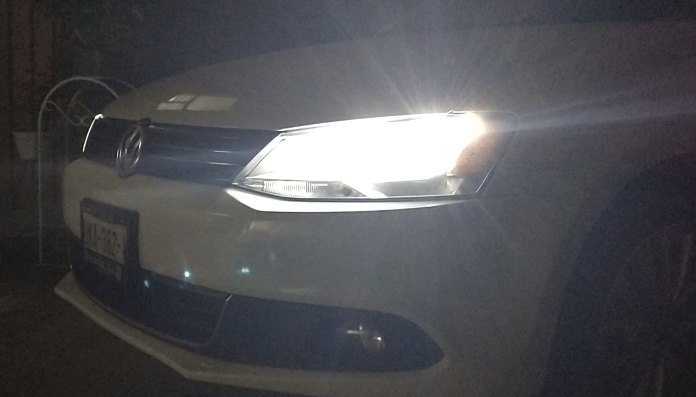 Review: V45 H7 LED Bulb Test On Jetta Mk6