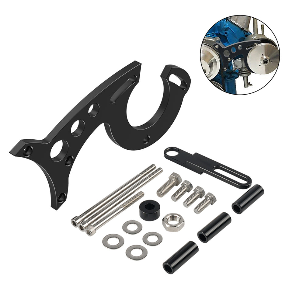 BEVINSEE Power Steering Bracket Kit For Ford Small Block 289 302 Engine 1965-1968