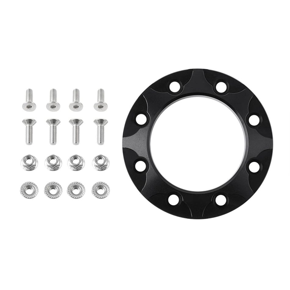 Billet Aluminum 3.1" Pipe Fender Exit Bezel Trim Flange Kit For GMC Chevy