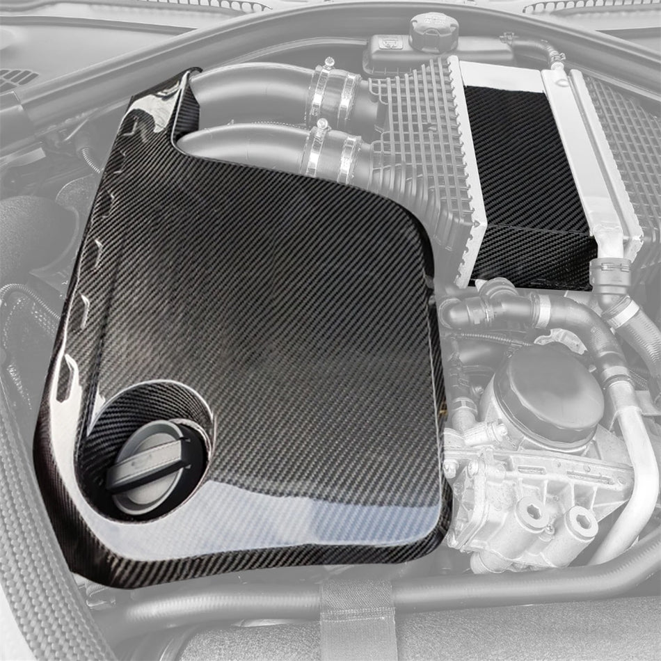 Carbon Intercooler Cover For BMW S55 Engine