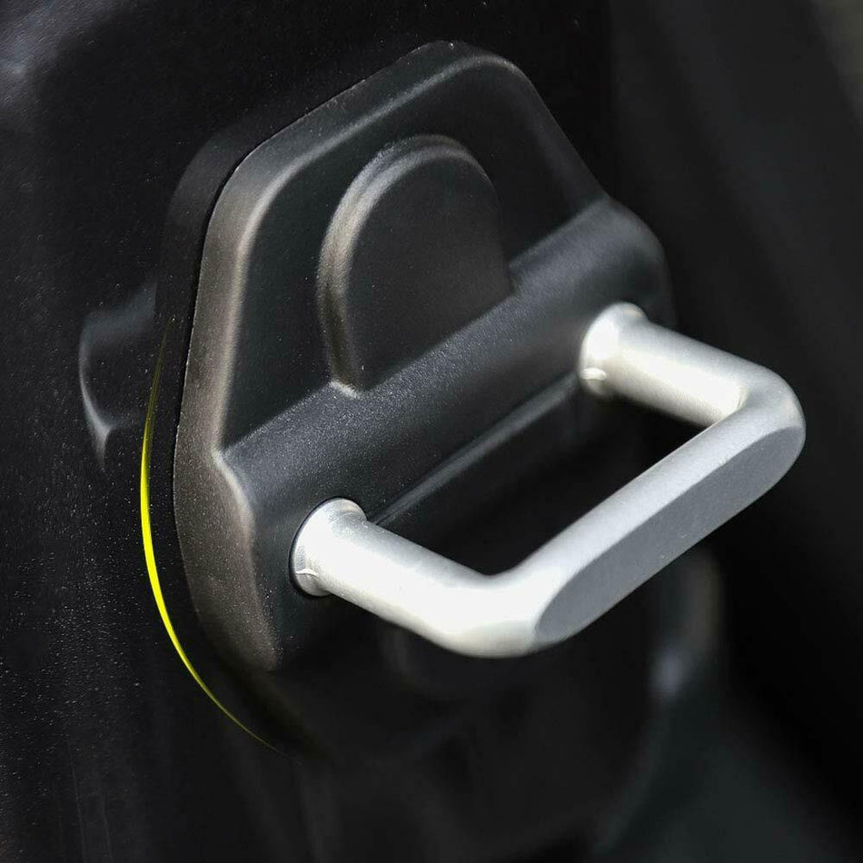 6PCS Door Lock Cover Buckle Decor Trim For Jeep Wrangler JL JT Accessories