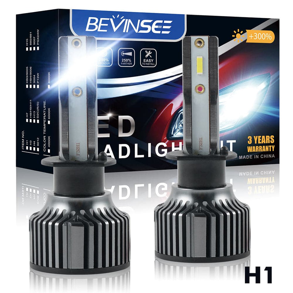 BEVINSEE F31B H1 Motorcycle LED Headlights For Aprilia RS125 1997-2005