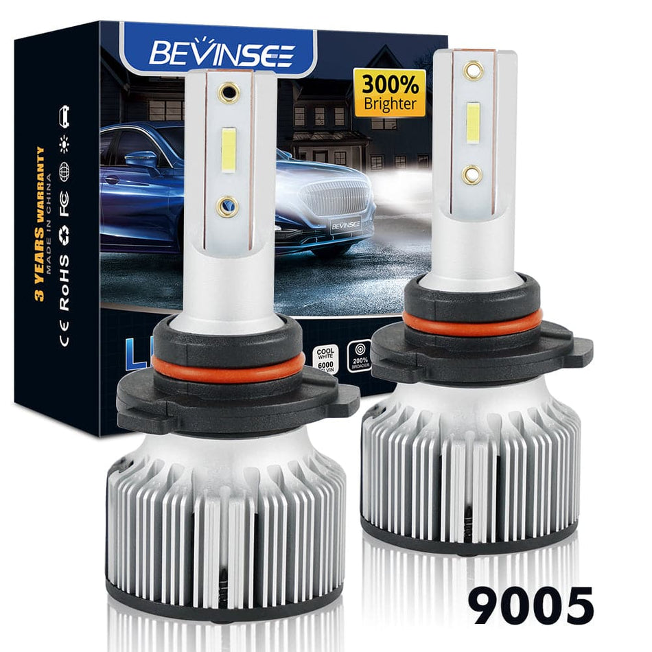 BEVINSEE F31C 9005 HB3 LED Headlight Bulbs For Honda