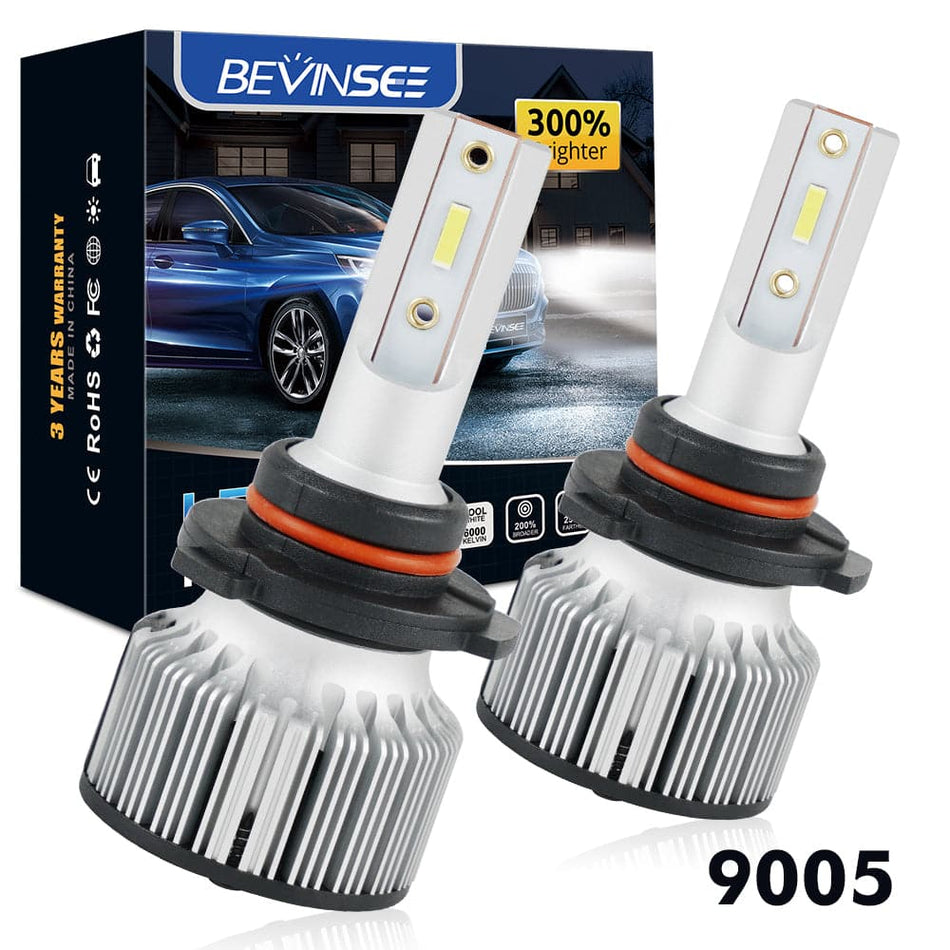 BEVINSEE F31C 9005 HB3 LED Headlight Bulbs For Honda