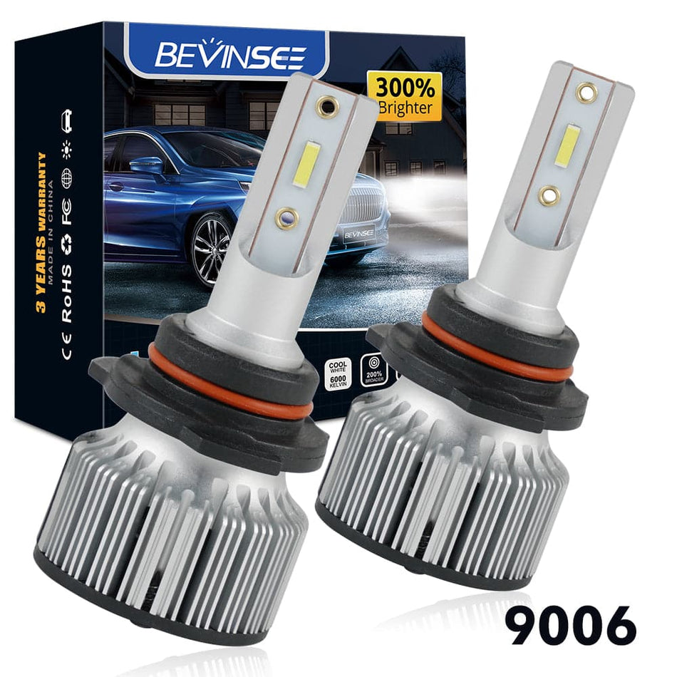 BEVINSEE F31C 9006 HB4 LED Headlight Bulbs For Suzuki Bandit 1200 2001-2005