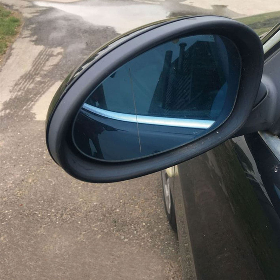 Pair L&R Heated Blue Side Car Door Mirror Glass Fit BMW E90 3 Series