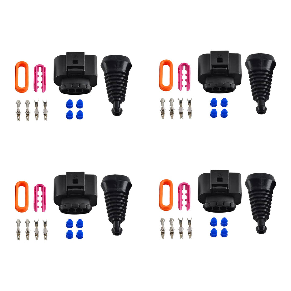 4PCS Ignition Coil Connector Kit For VW For Golf For Jetta For Passat For Polo