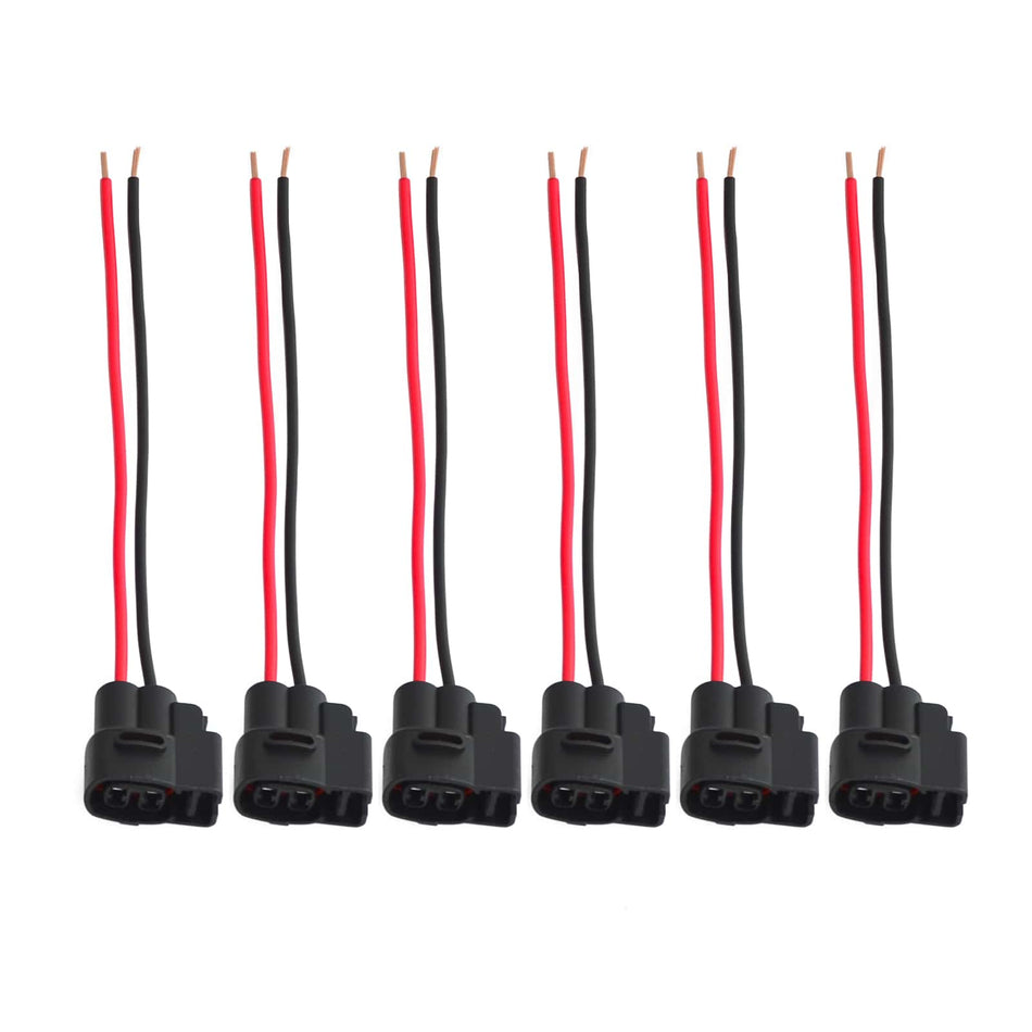 6 Pcs Set Ignition Coil Connector Pigtail Plug Harness For Toyota Supra Lexus