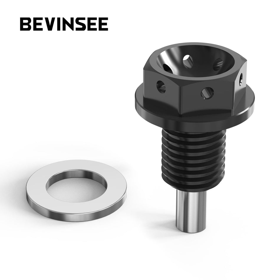 BEVINSEE Performance Magnetic Oil Sump Drain Plug M12x1.5 For BMW E53 X5