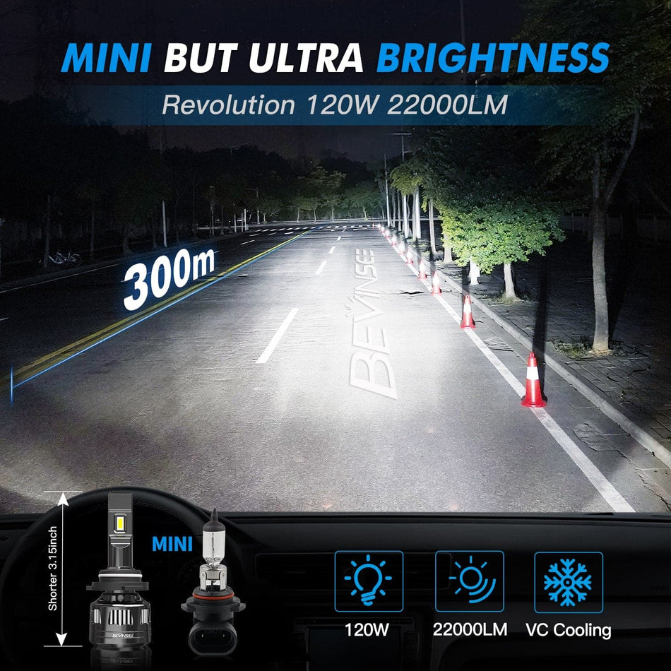 9005 LED Headlight Bulbs For Ram 1500 2500 3500 2011-2020 High Beam Super Bright