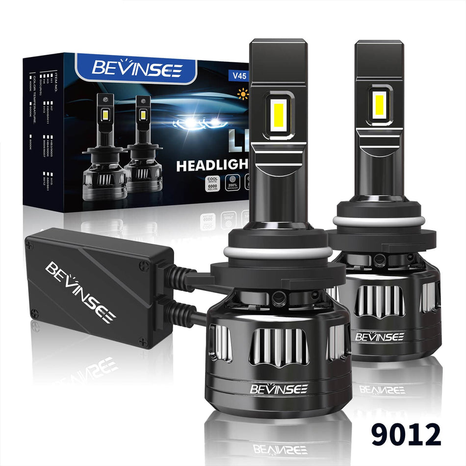 BEVINSEE V45 9012(HIR2) LED Headlight Bulbs For Buick Envision 2016-2018