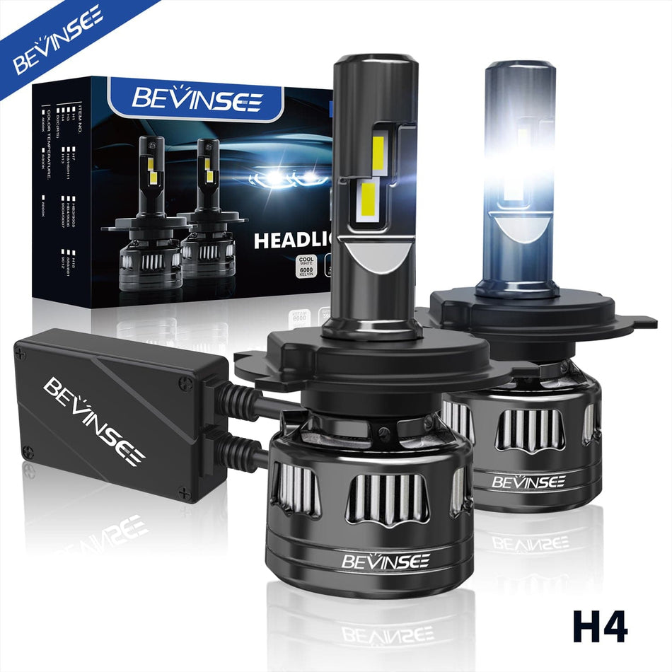 V45 H4 9003 LED Headlight Bulb Super Bright 6000k For Acura EL 2001