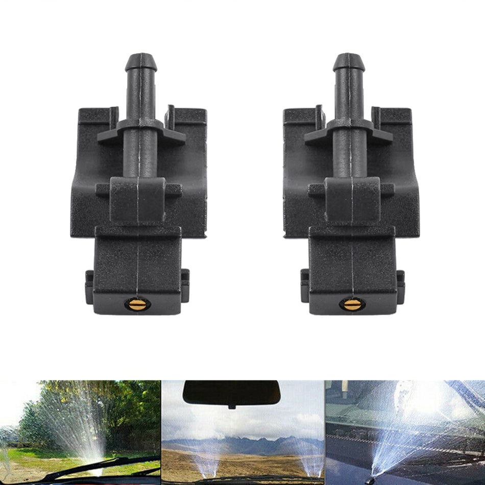 2PCS Windscreen Washer Spray Nozzle For Toyota Corolla 4Runner Highlander Matrix