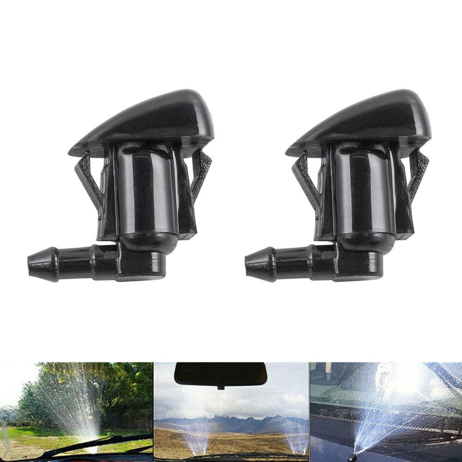 2PCS Front Windscreen Washer Nozzle Wiper Spray Jet For Toyota Yaris 2011-2014