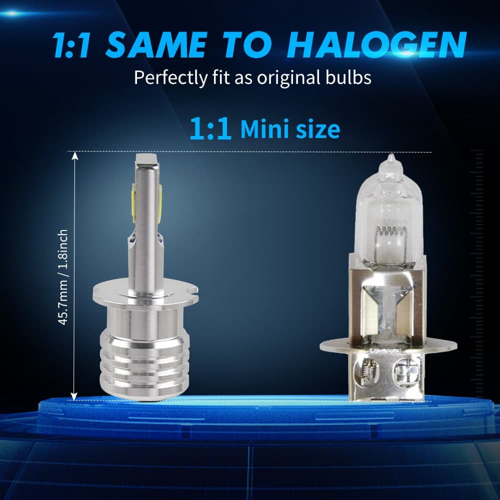H3 - T2 Series LED Headlight Bulbs (Pair of H3 Only)