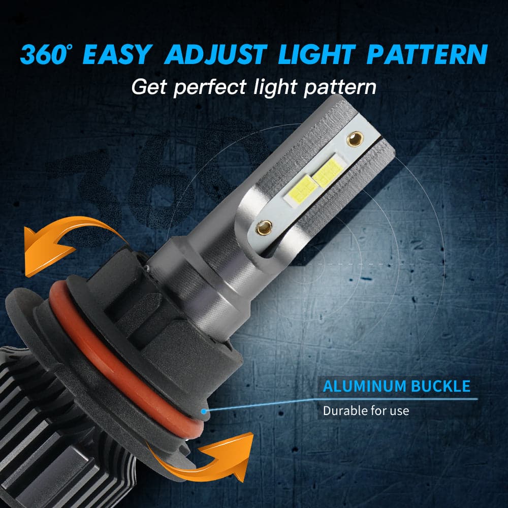 Ampoule H4 LED 10000LM 50W pour 12V Voiture et Moto