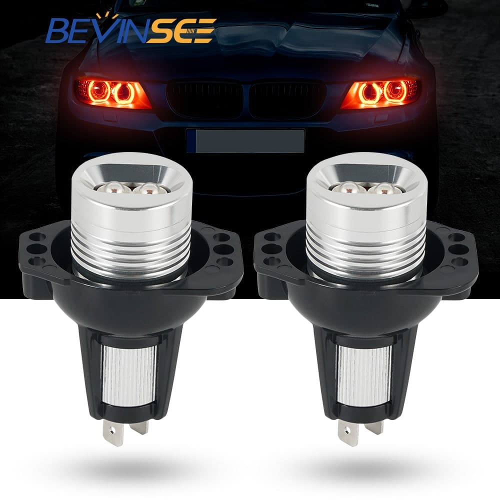 Angel Eyes LED Halo Ring Light Bulbs For BMW E90 E91 3 Series