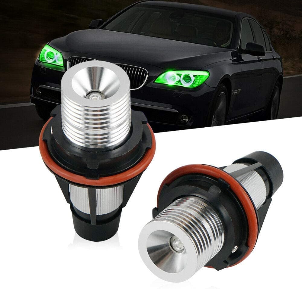 LED Headlight Bulbs with Cable for BMW Angel Eyes Light Halo Ring